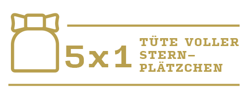 Gewinne 5x1 Tüte voller Sternplätzchen