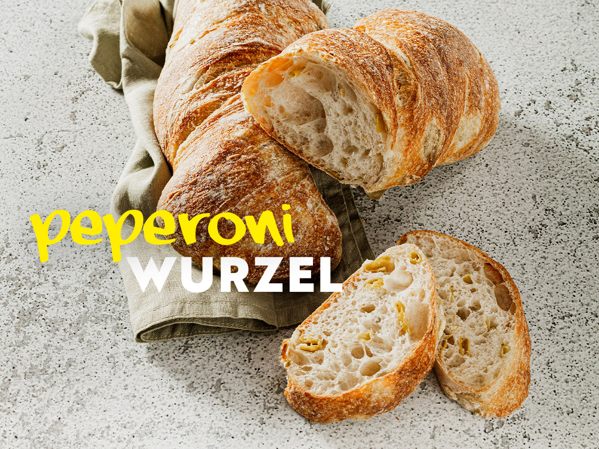 Unser Peperoni-Wurzelbrot