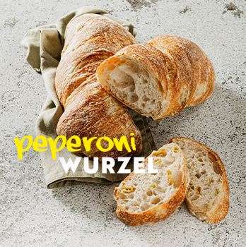 Unser Peperoni-Wurzelbrot